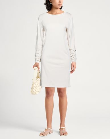Woman Mini dress Light grey Size 1 Lyocell, Organic cotton