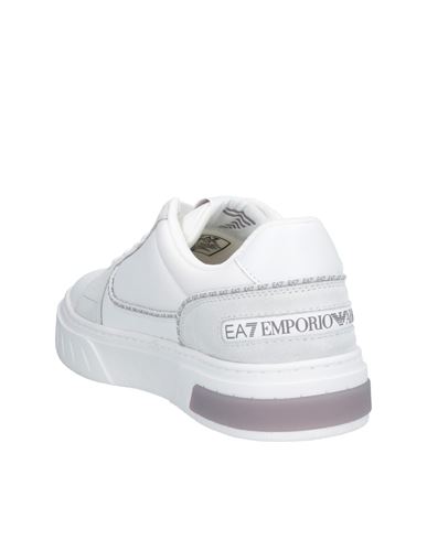 Ea7 Man Sneakers Light grey Size 10 Cow leather, Polyamide, Polyester, Polyurethane coated