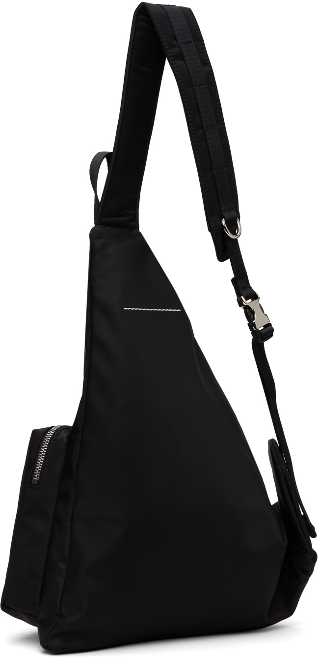 MM6 Maison Margiela Black Sling Backpack