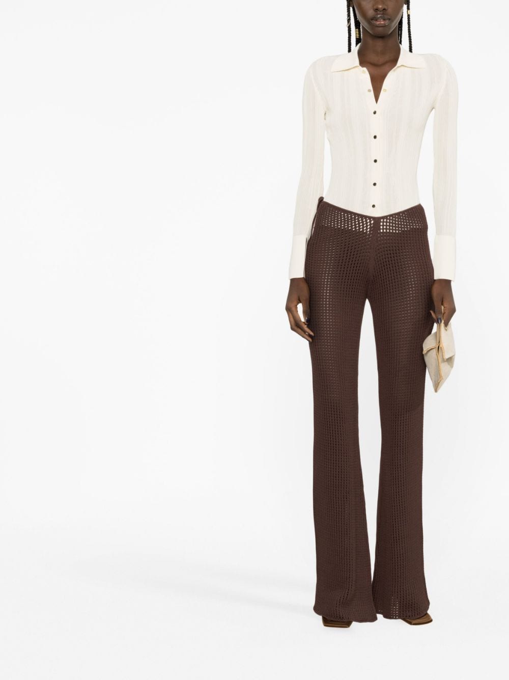 Andreadamo Waist Flare Pants