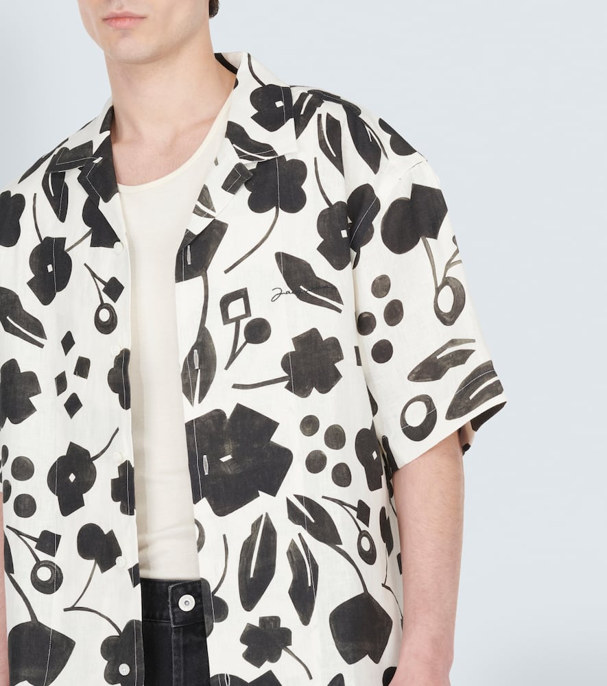 Jean printed linen shirt