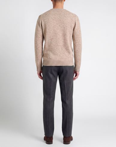 Man Sweater Taupe Size XL Wool