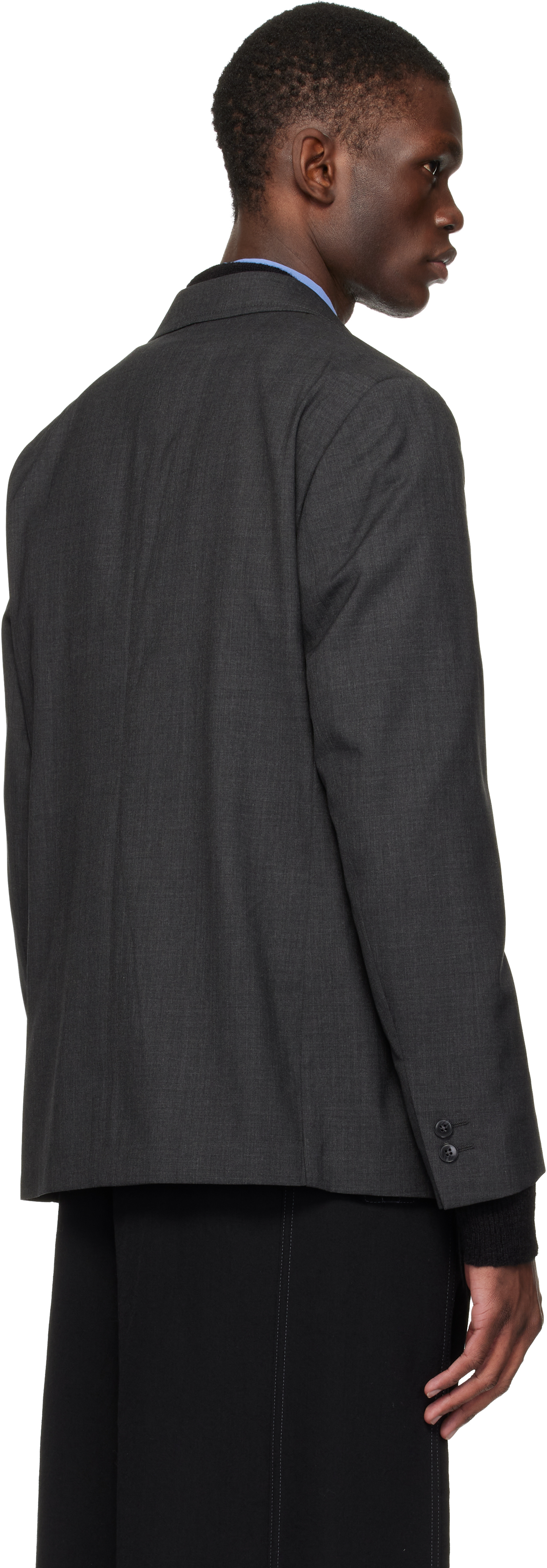 Gray Patch Pocket Blazer