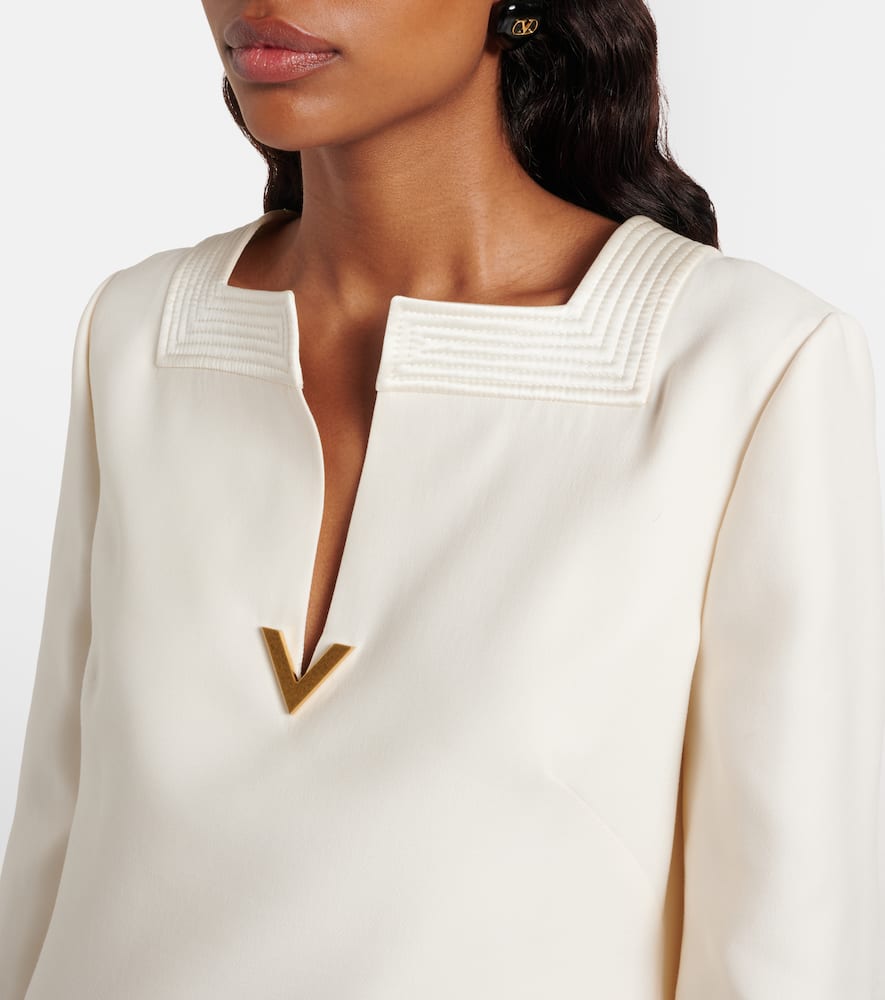 Crepe Couture VGold minidress