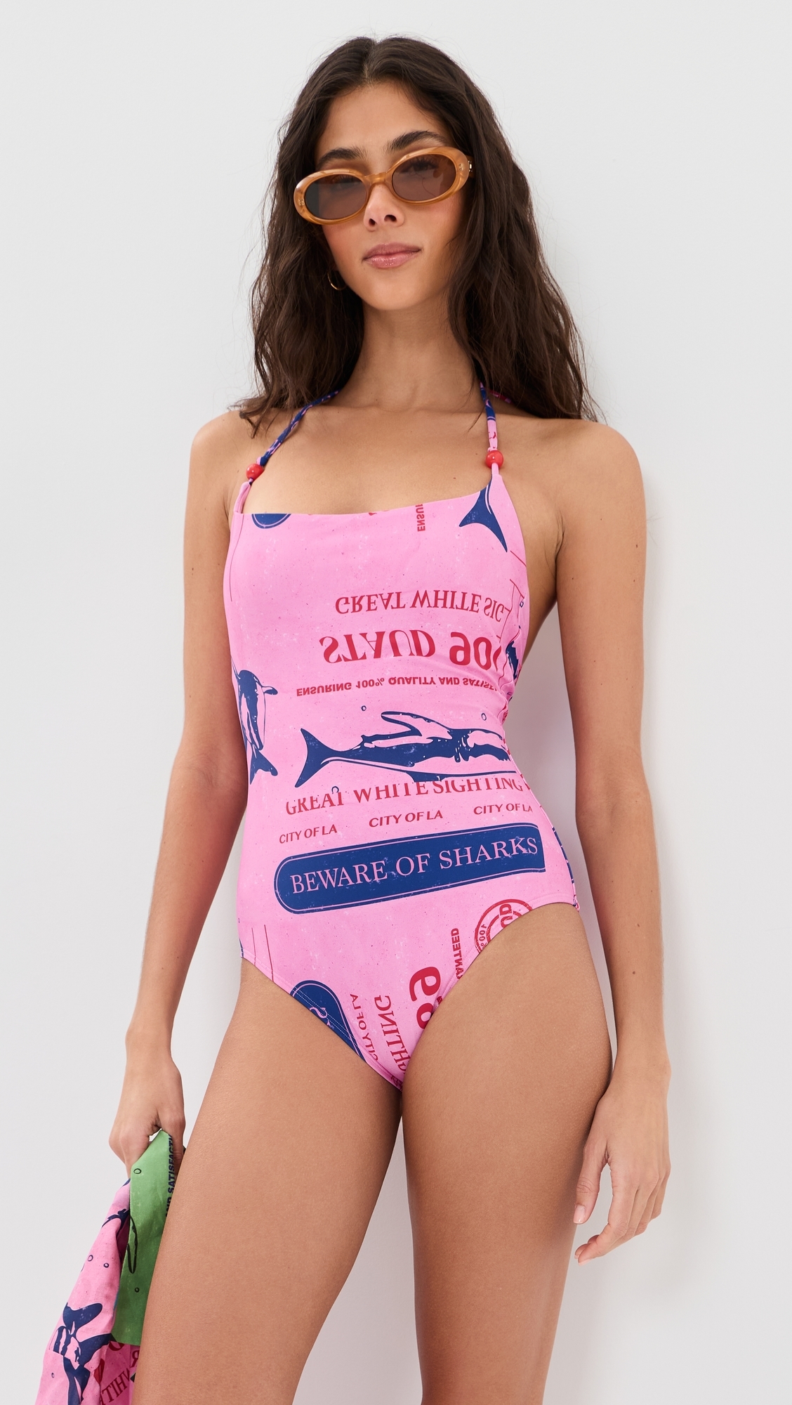 Laird One Piece Parcel Print Pink