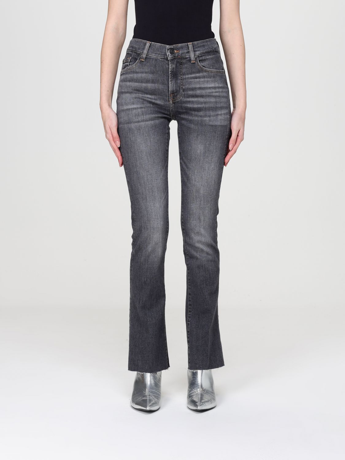 Jeans Woman color Grey