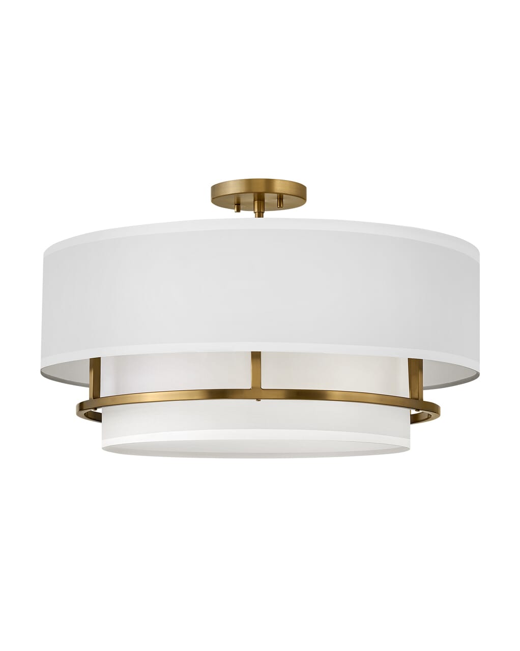 Lacquered Brass LED Semi-Flush Mount from the Graham Collection