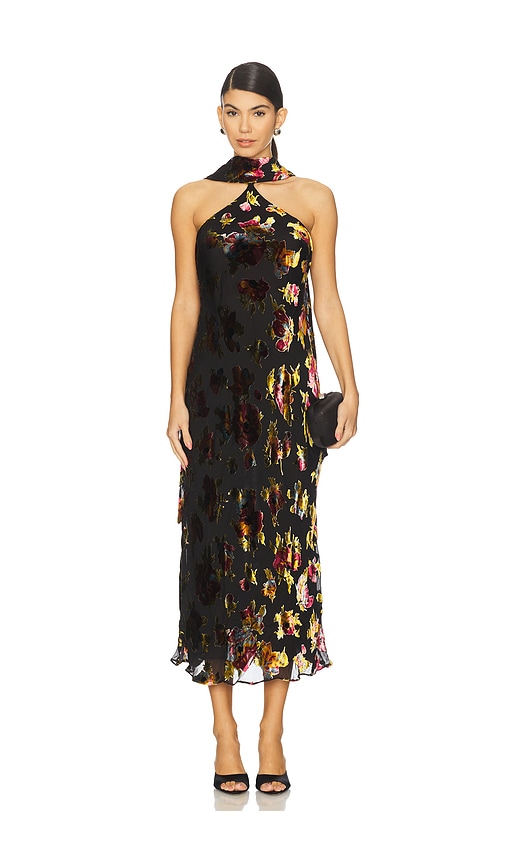 RIXO Hayley Dress in Black. - XXS also in L, M, S