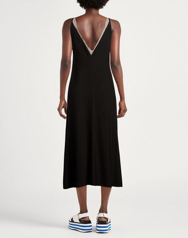 Woman Midi dress Black Size 4 Viscose