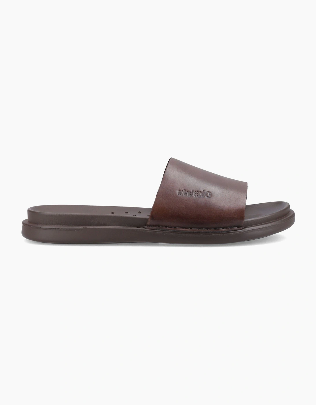Men's Base London Albany Leather Men's Brown Slide