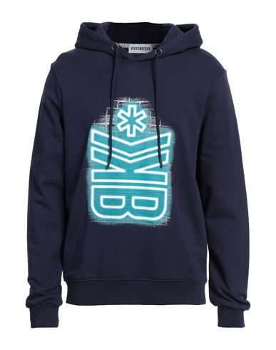 Bikkembergs Man Sweatshirt Navy Size 44 Cotton