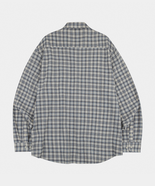 Aplay Pastel Check Shirt Peach Blue