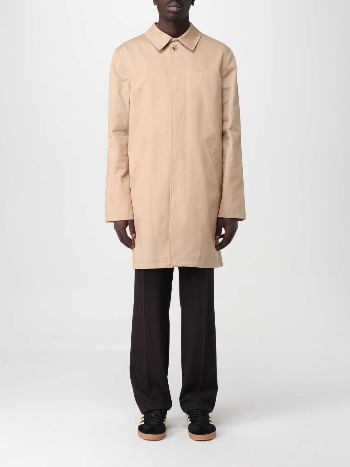 Trench Coat Men color Beige