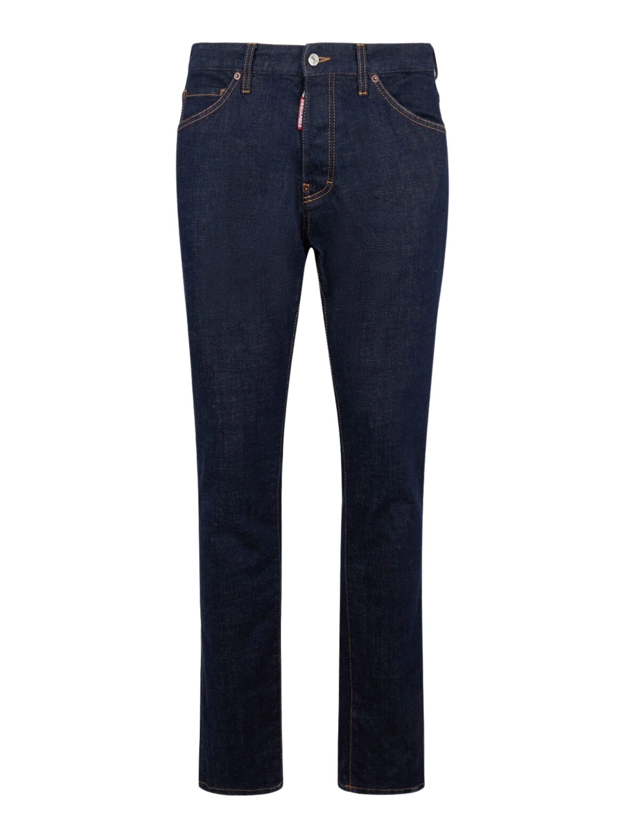 Classic Dark Rinse Five-Pocket Jeans