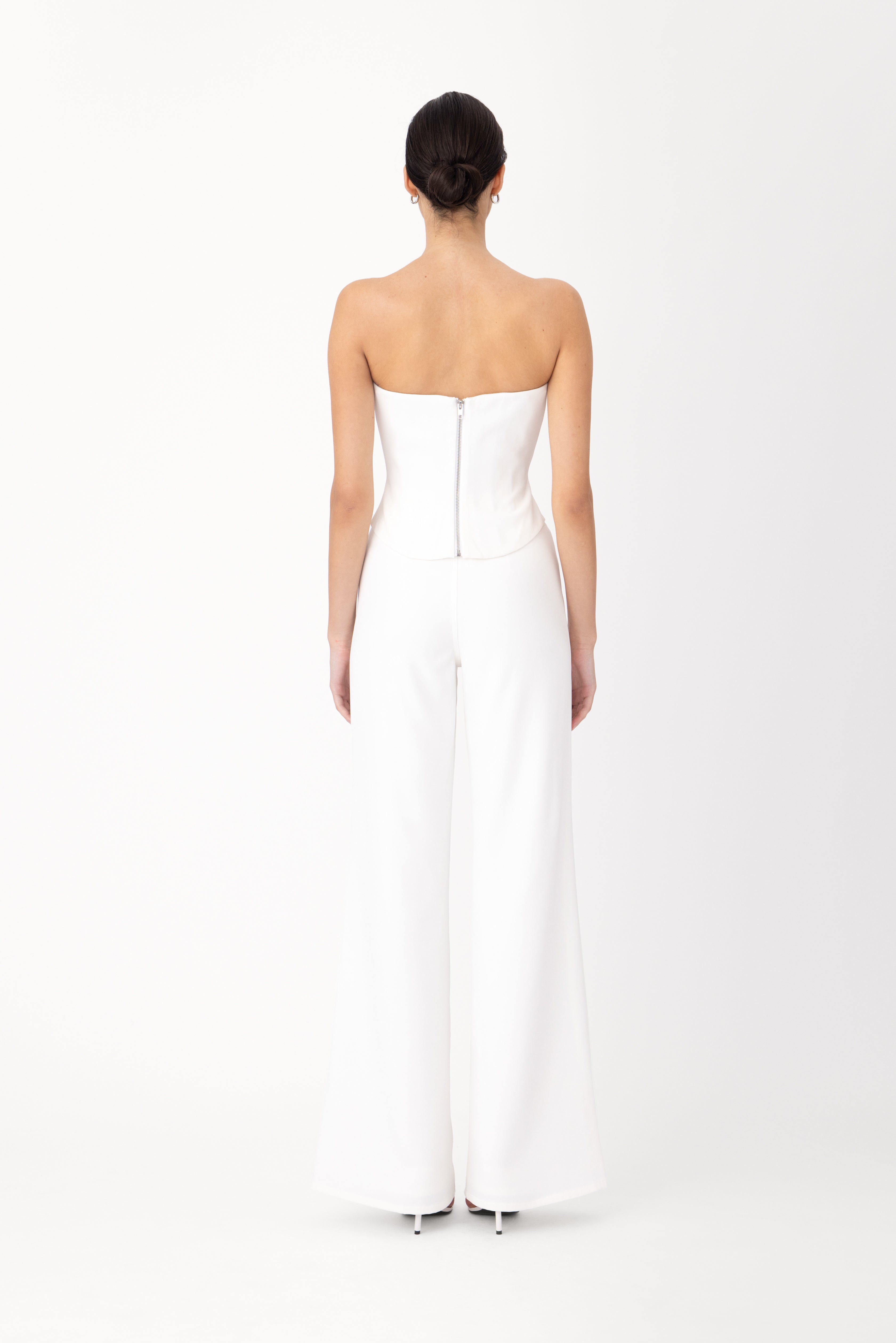 Lin Crepe Corset Top