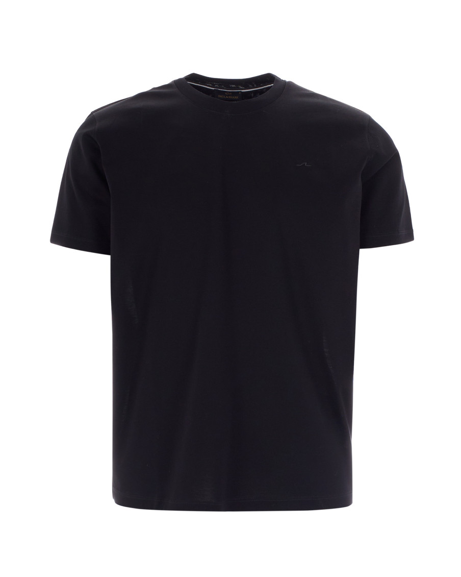 Black Solid Crew Neck T-Shirt