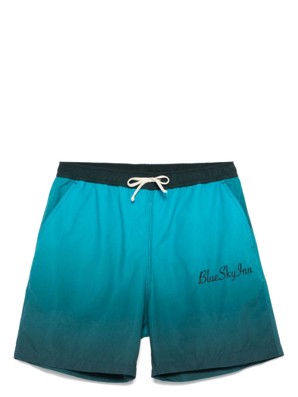 Gradient-effect swim shorts