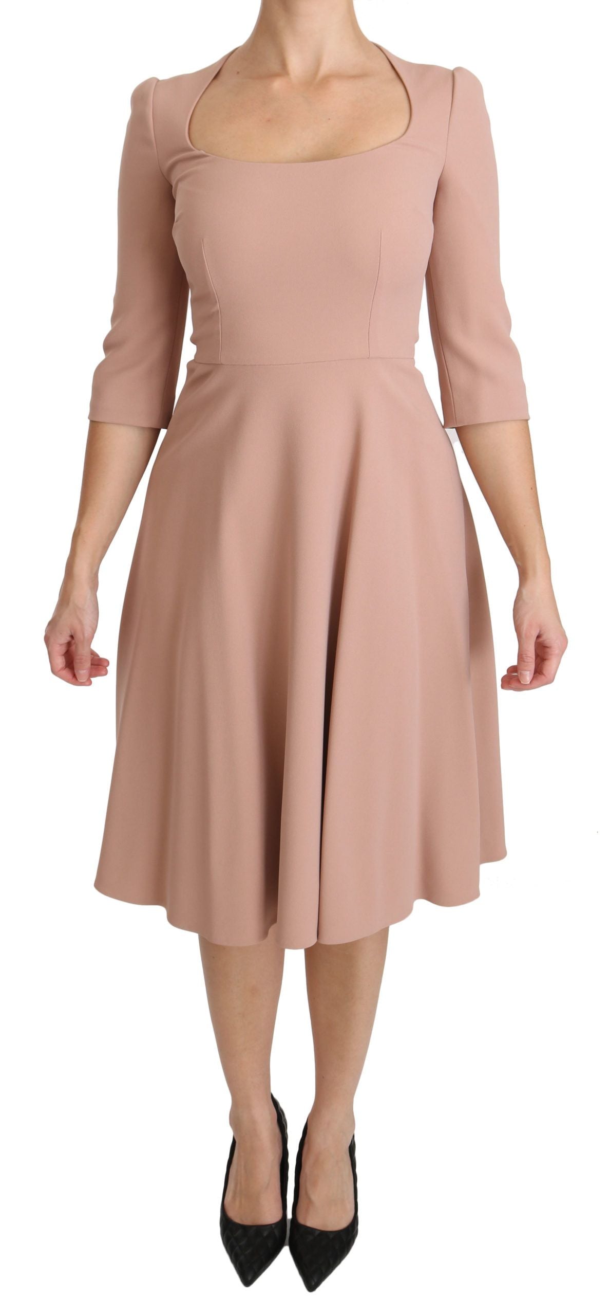 A-Line Viscose Dress — Pink