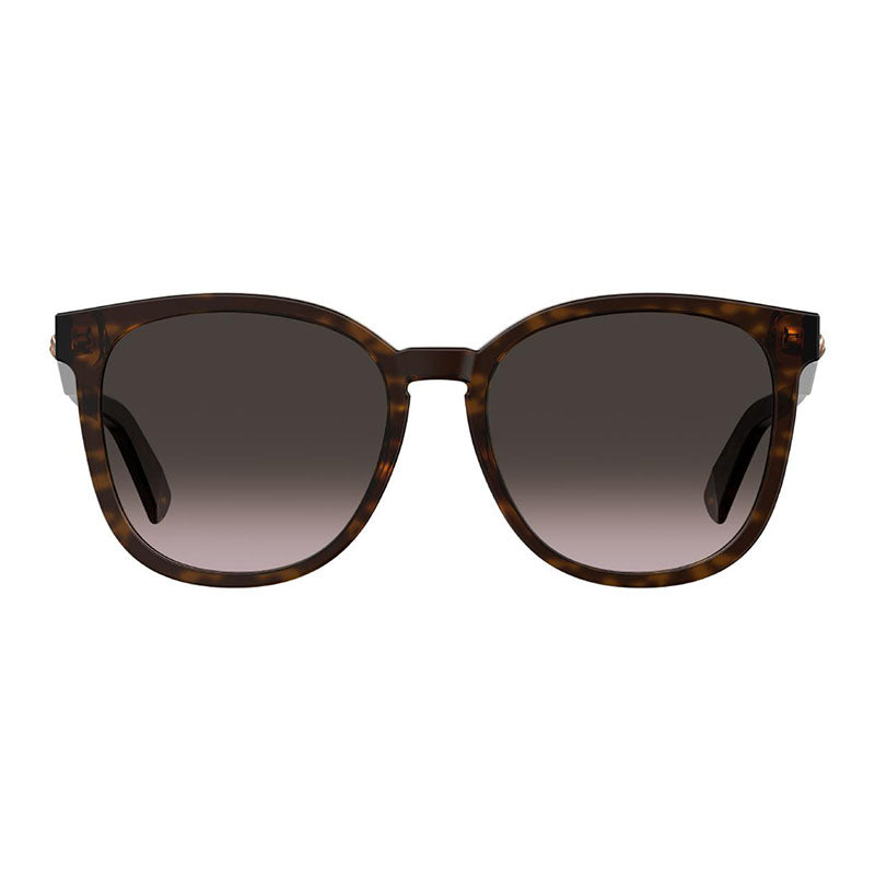 Square Full Rim Sunglasses — Havana