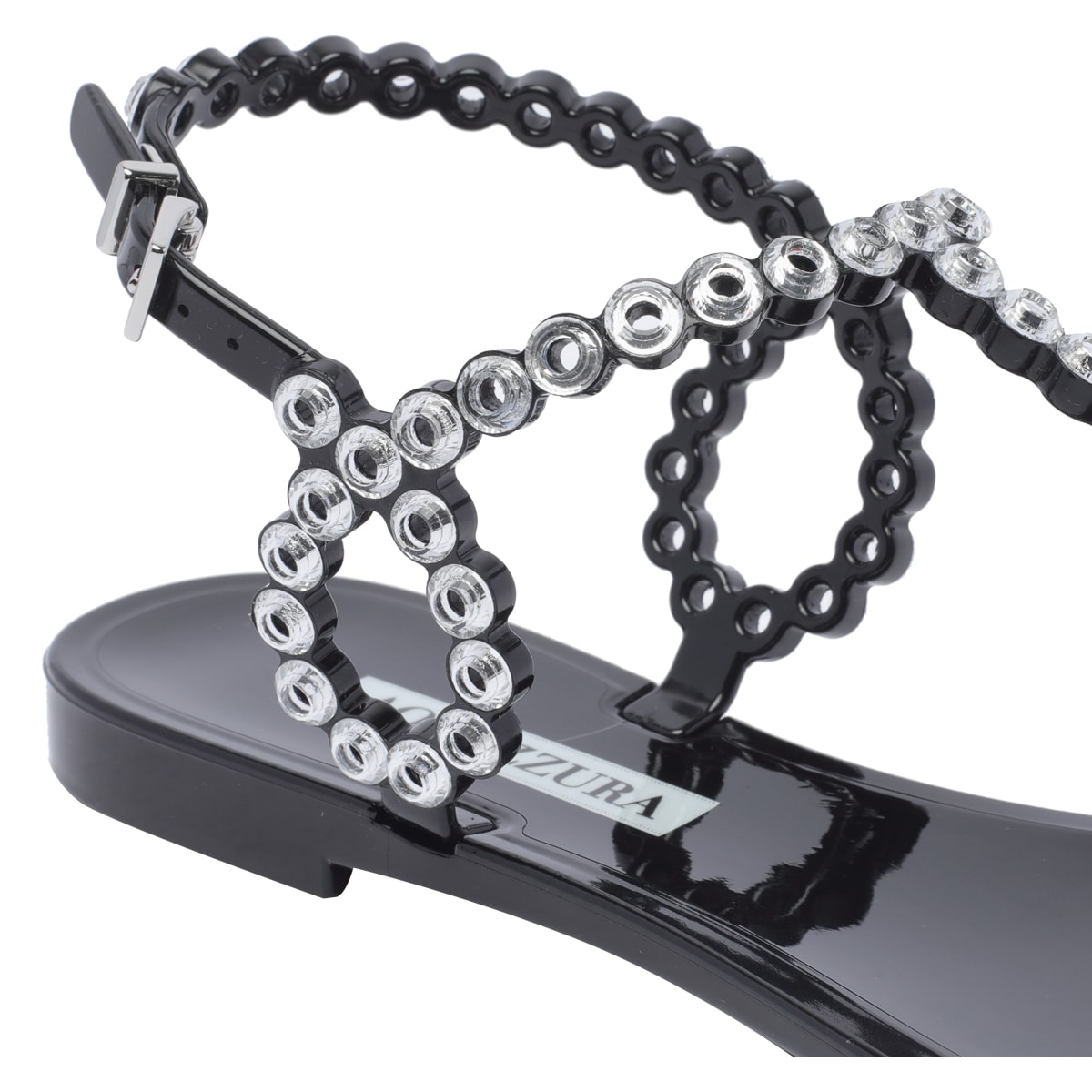 Almost Bare Crystal Jelly Sandals