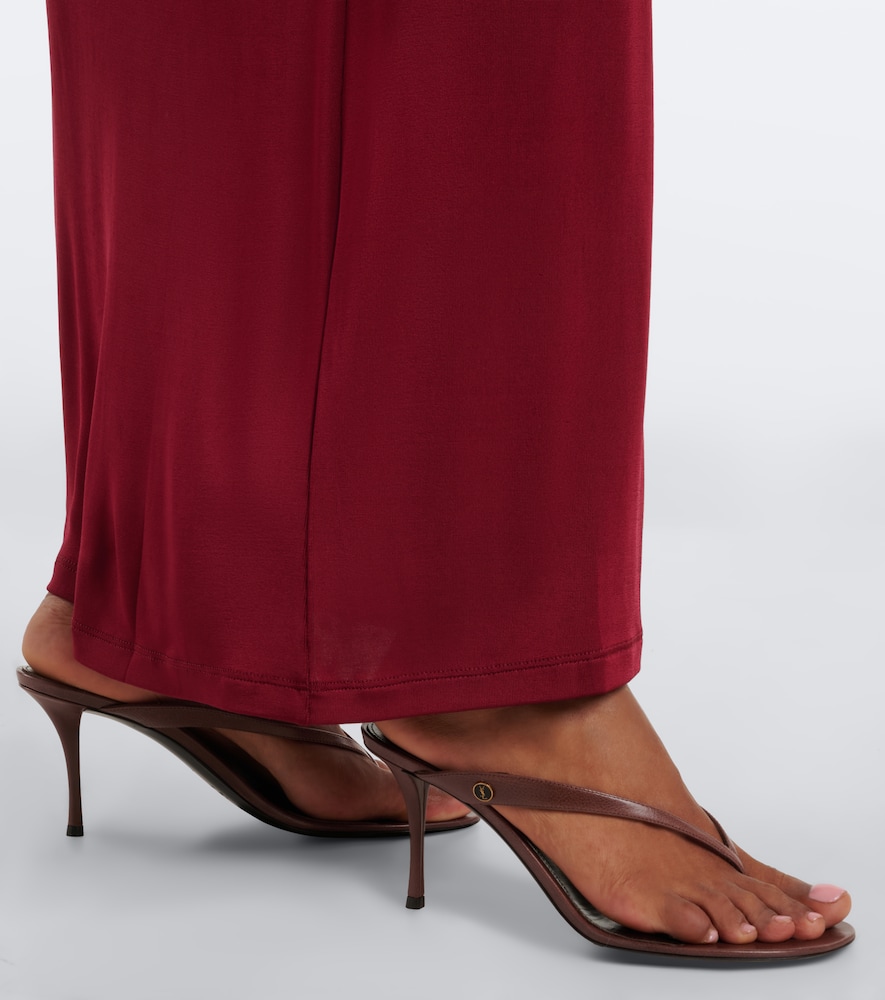 Sue leather thong sandals