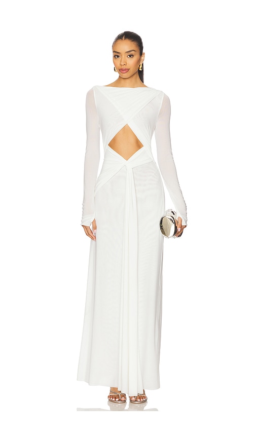 MISHA MAXIKLEID TRANSIT in Ivory. Größe XS. Also in