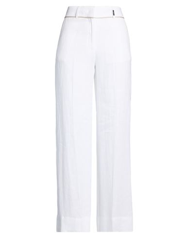 Woman Pants White Size 4 Linen