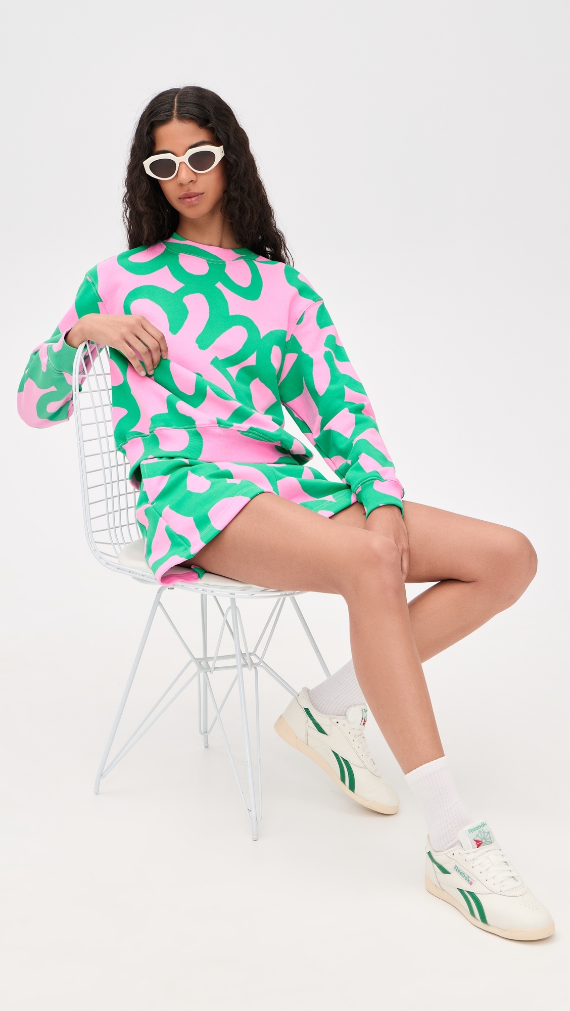 Leiot Jattikukka Kioski Sweatshirt Light Pink/Green