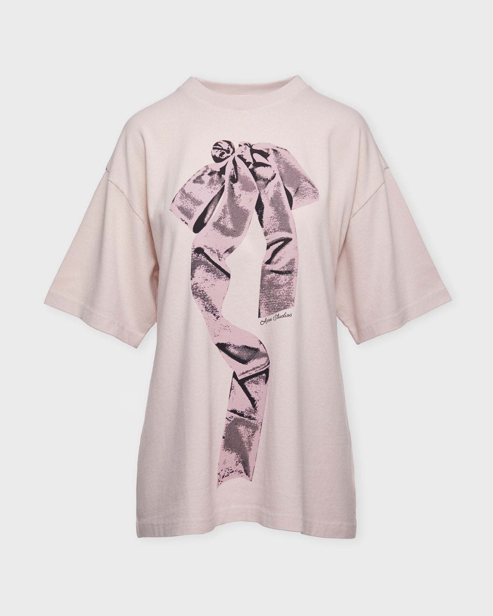 Acne Studios T-Shirt Bow Relaxed Pink