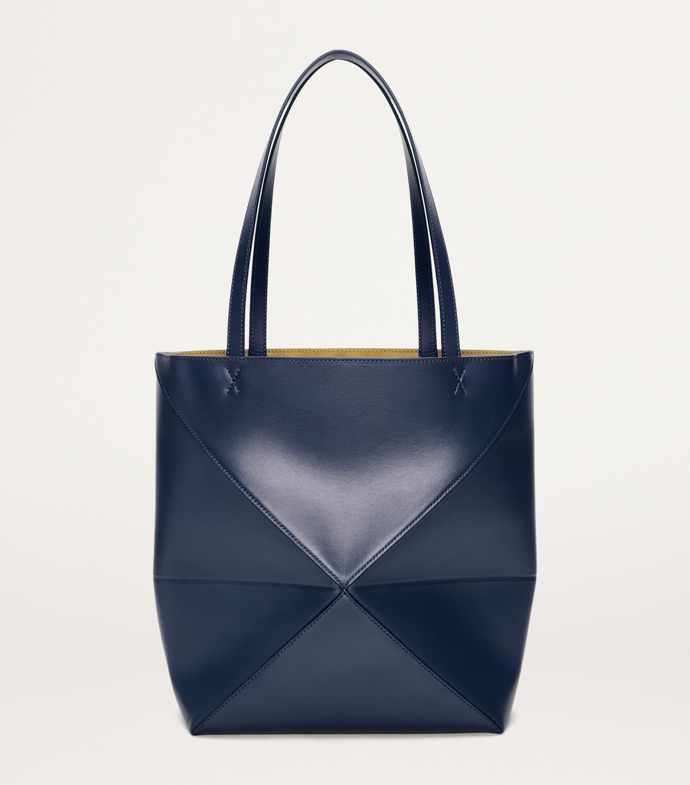 Medium Leather Puzzle Fold Tote Bag
