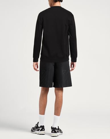 Man Sweatshirt Black Size 3XL Cotton, Polyester, Elastane