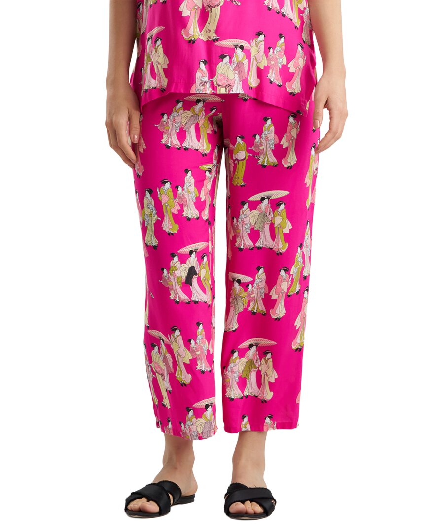 2pc Geisha Challis Mandarin Pajama Set