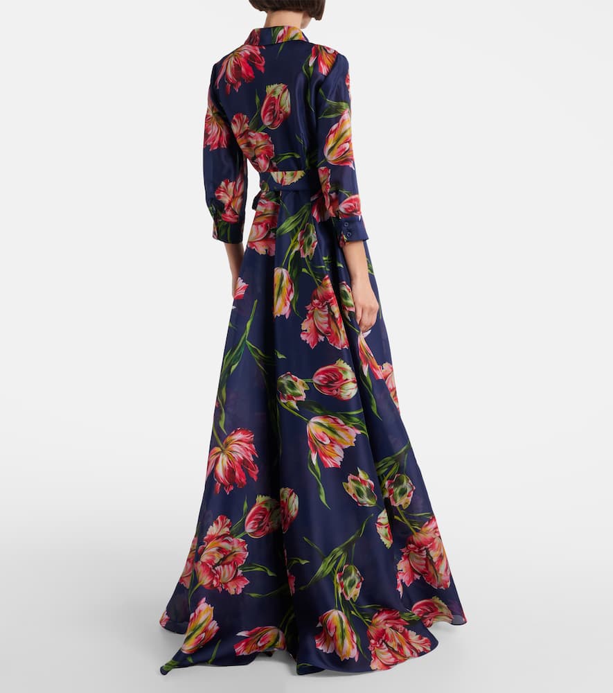 Floral gazar gown