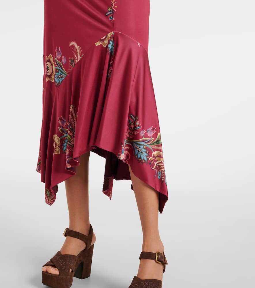 Printed midi dress