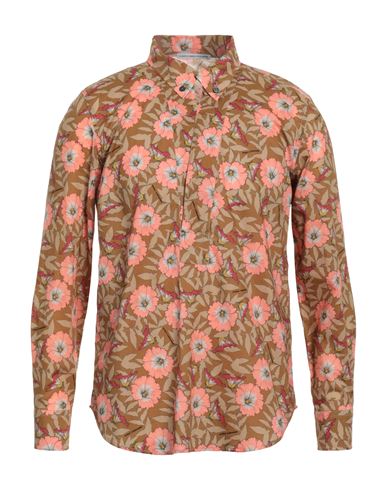 Man Shirt Camel Size 15 ¾ Cotton