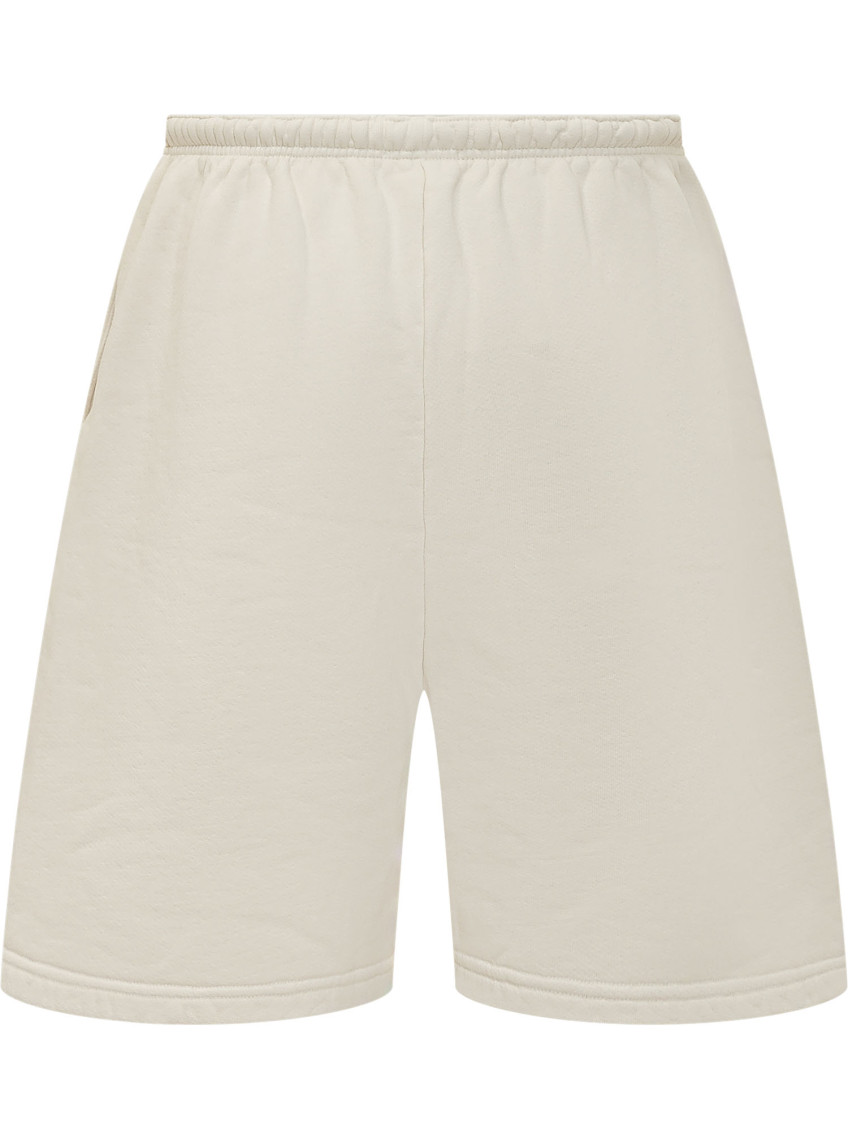 White Logo Shorts