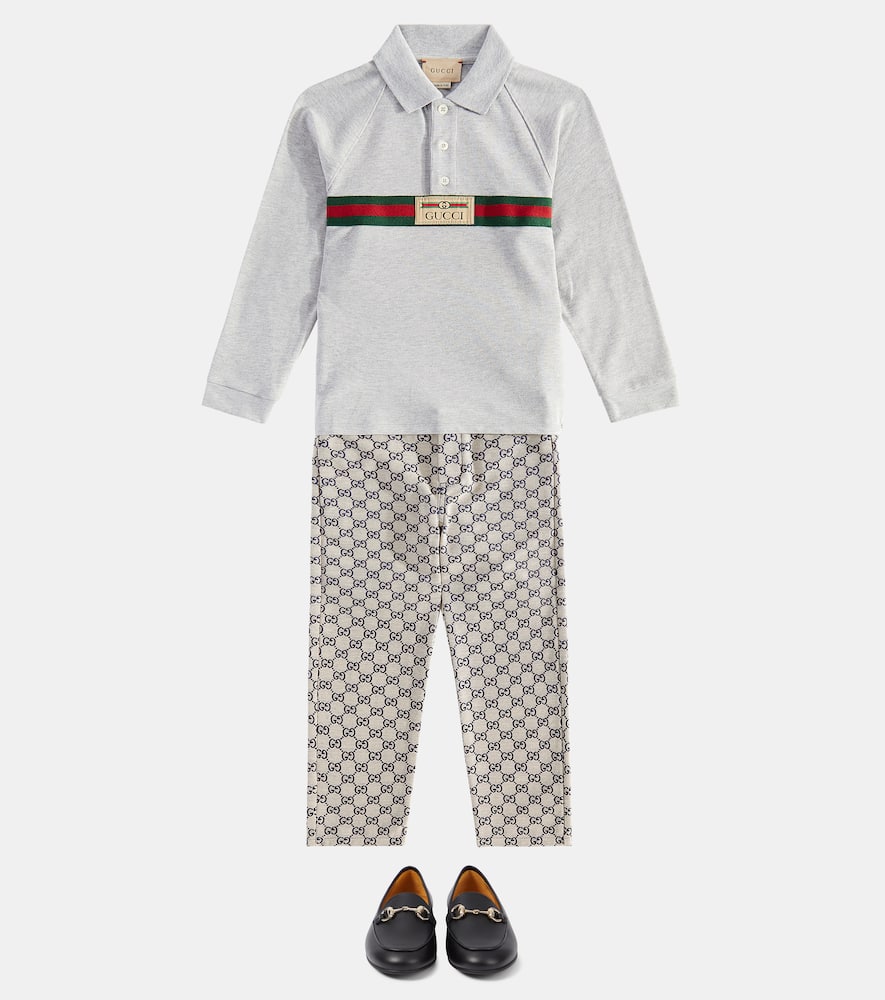 Gucci Kids Horsebit leather loafers