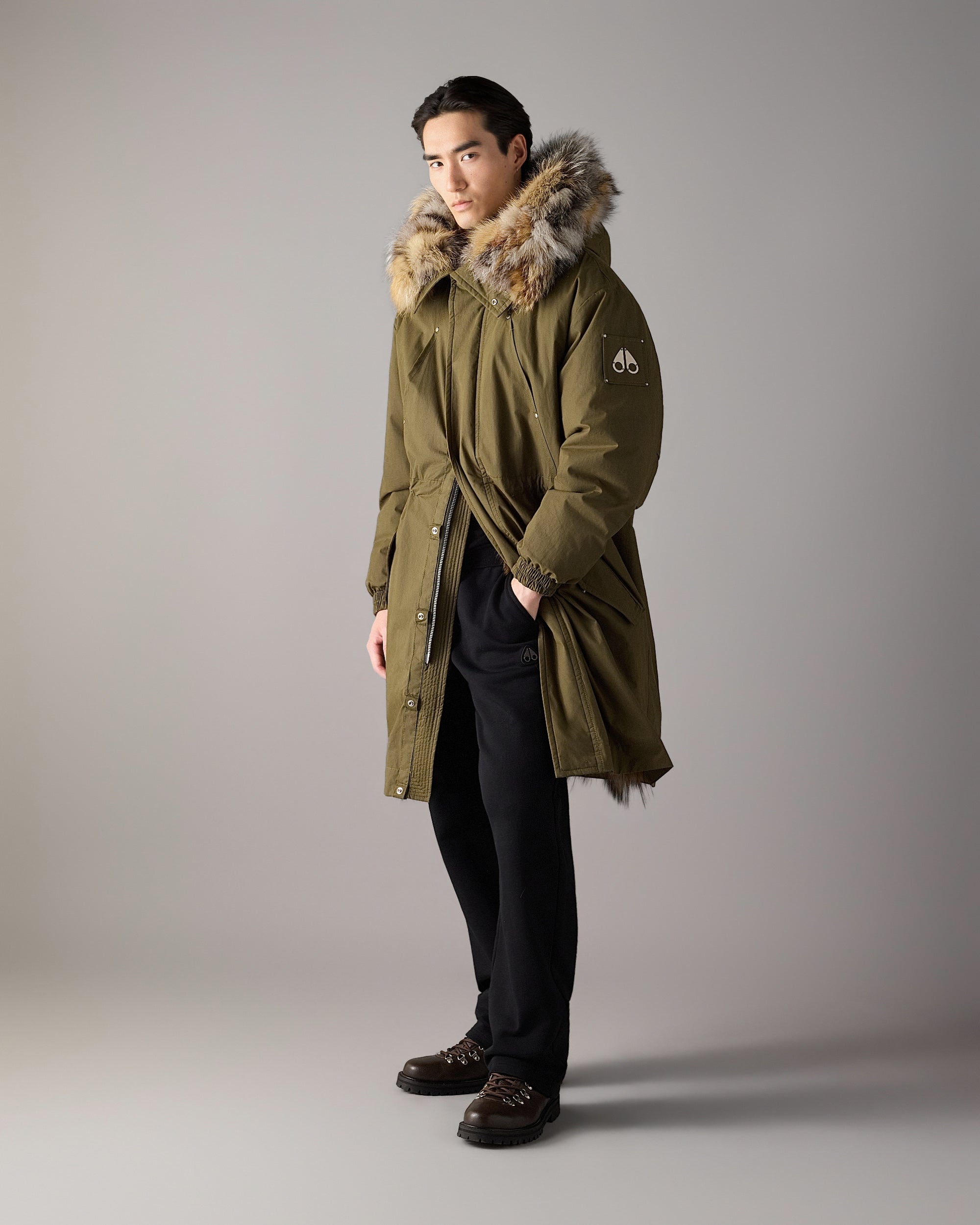 Moose Knuckles - Men's Pioneer Fur & Down Parka - Combat