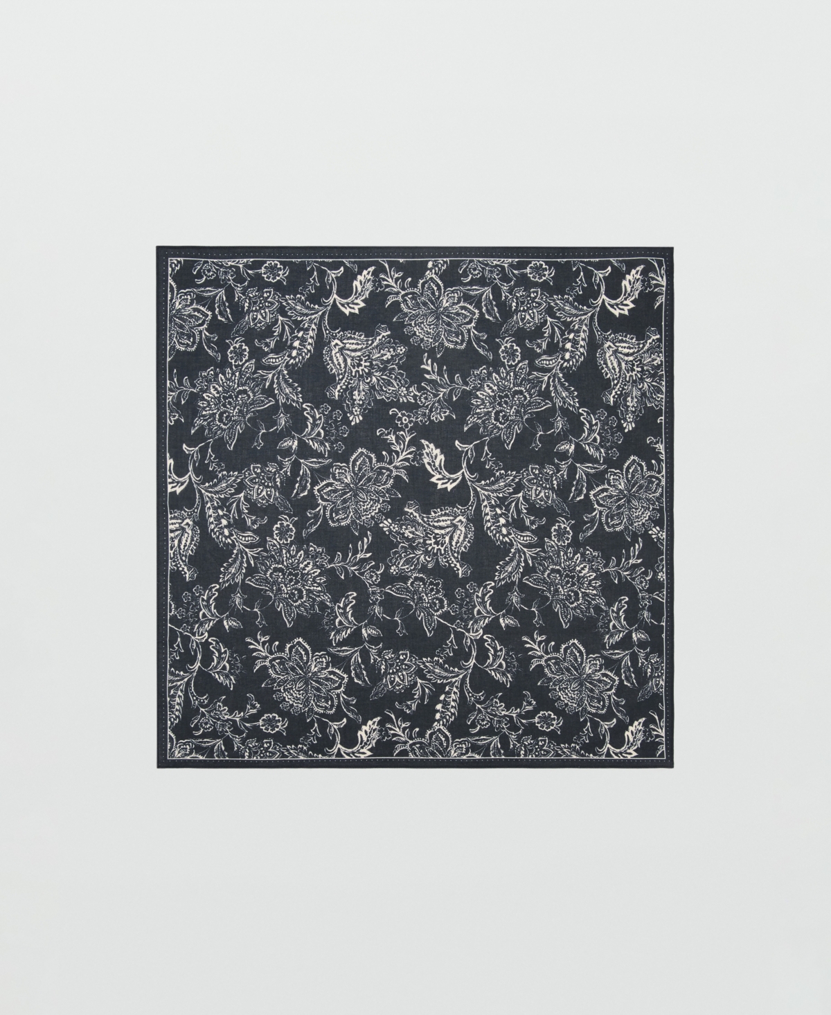 Men's Printed Scarf - Black
