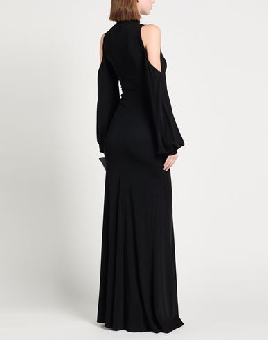 Woman Maxi dress Black Size 4 Viscose, Polyamide, Elastane