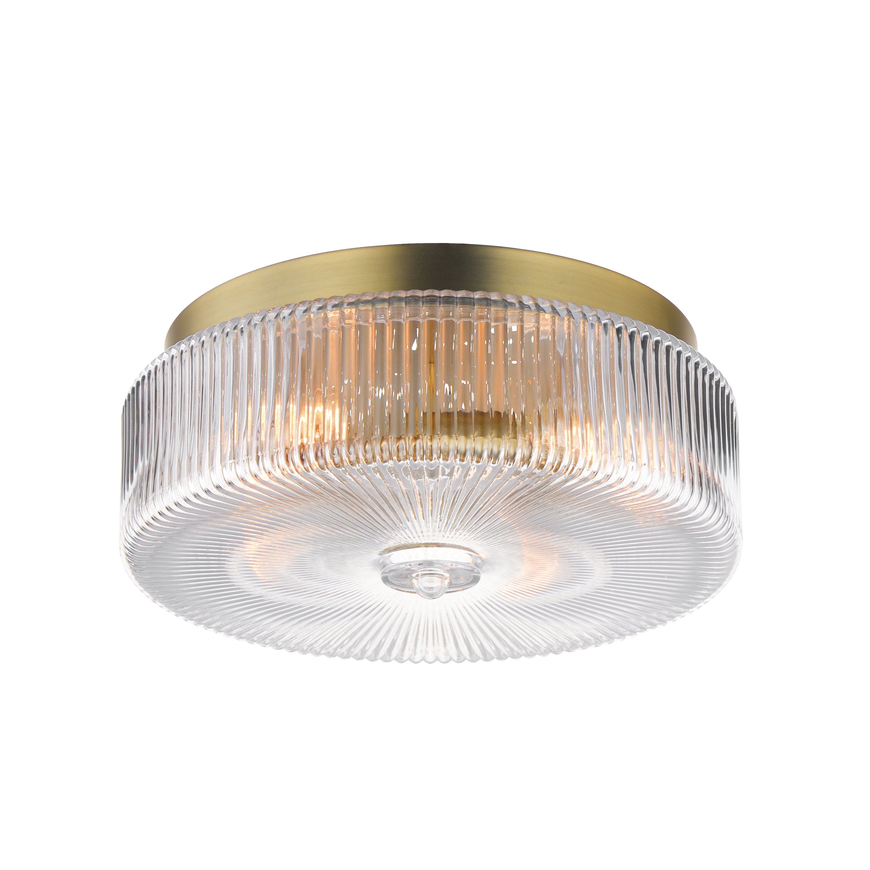 Satin Brass Flush Mount from the Kasbah Collection