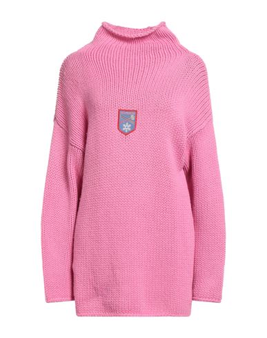 Woman Turtleneck Fuchsia Size L Cashmere