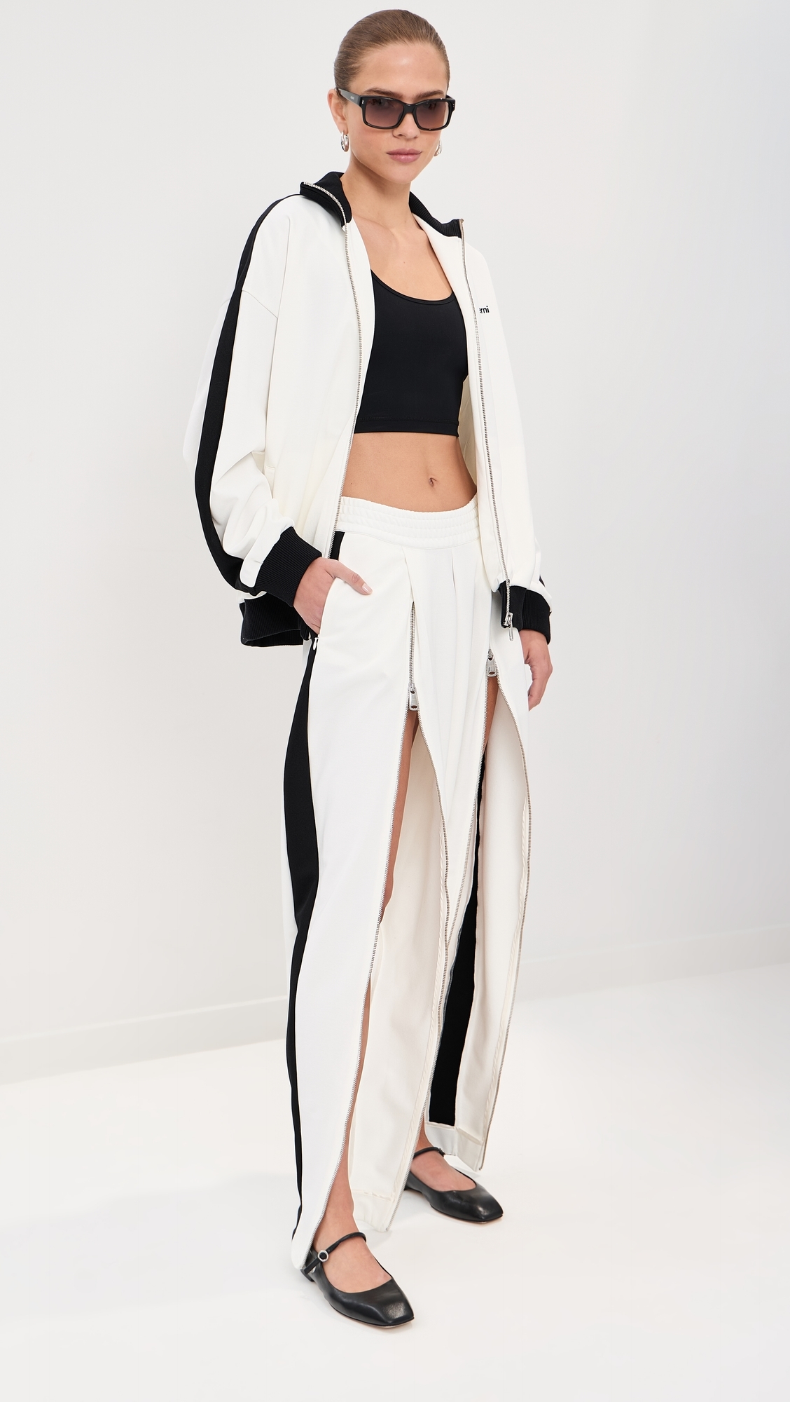Sarouel Track Pants White