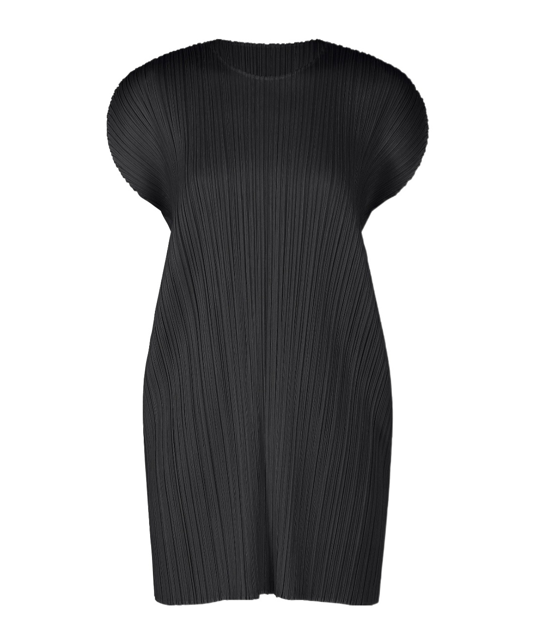 Loose-fitting pleated waist dress