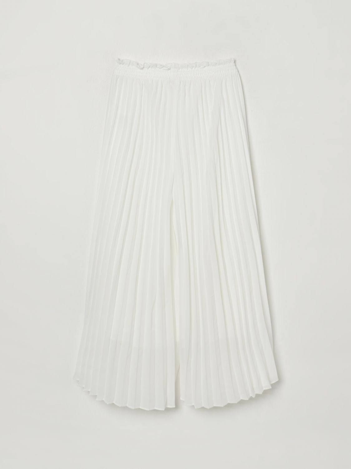Plissé trousers - White