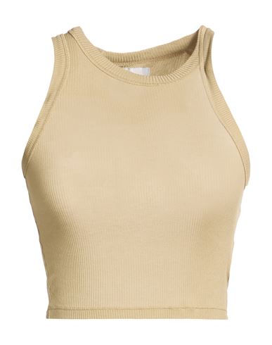 Woman Top Khaki Size S Micro modal