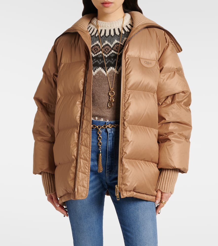 Chloé Oversized quilted down jacket