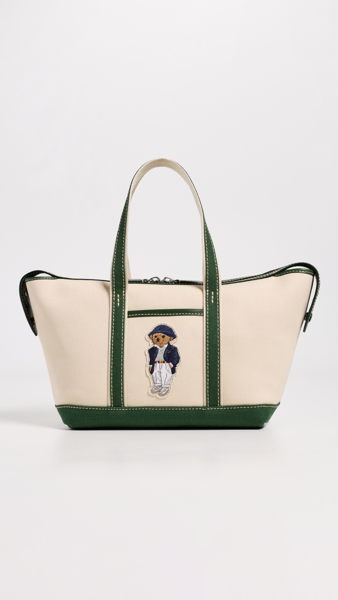Spring Bear Mini Shopper Tote Ecru/Juniper One Size