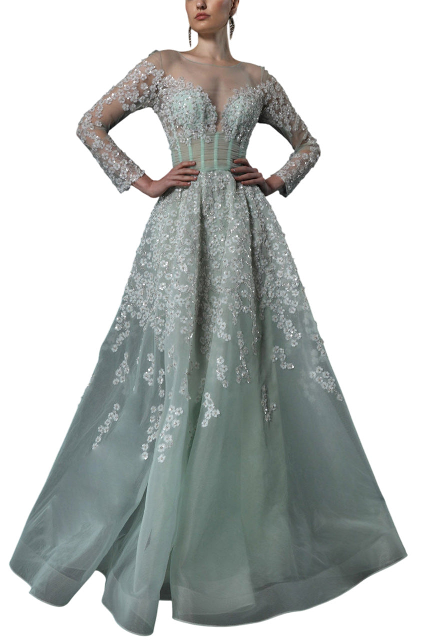 AZ COUTURE ENCHANTED MIST GOWN