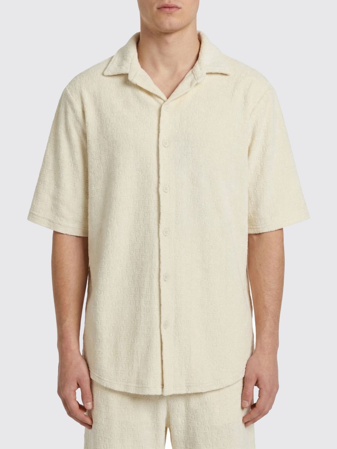 Shirt Men color Yellow Cream